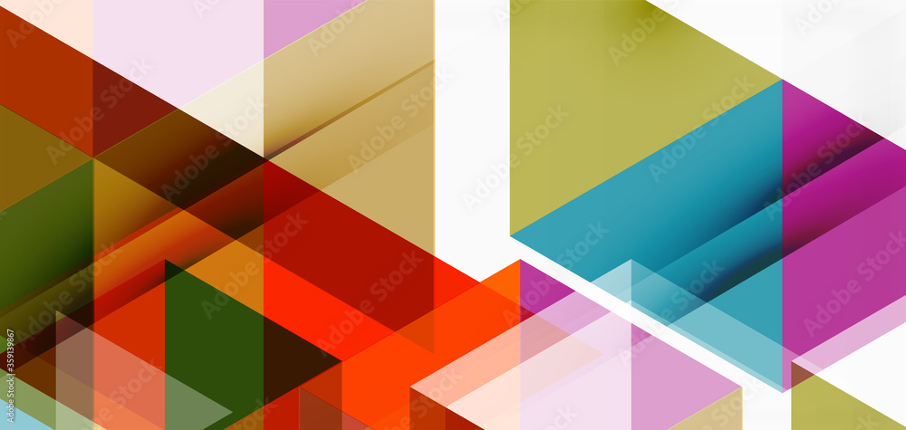 Geometric abstract background, mosaic triangle and hexagon shapes. Trendy abstract layout template for business or technology presentation, internet poster or web brochure cover, wallpaper Geometric abstract background, mosaic triangle and hexagon shapes. Trendy abstract layout template for business or technology presentation, internet poster or web brochure cover, wallpaper
