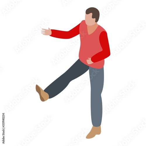 Street violence icon. Isometric of street violence vector icon for web design isolated on white background