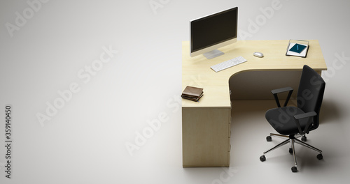 office desk and chair © dreamcream69