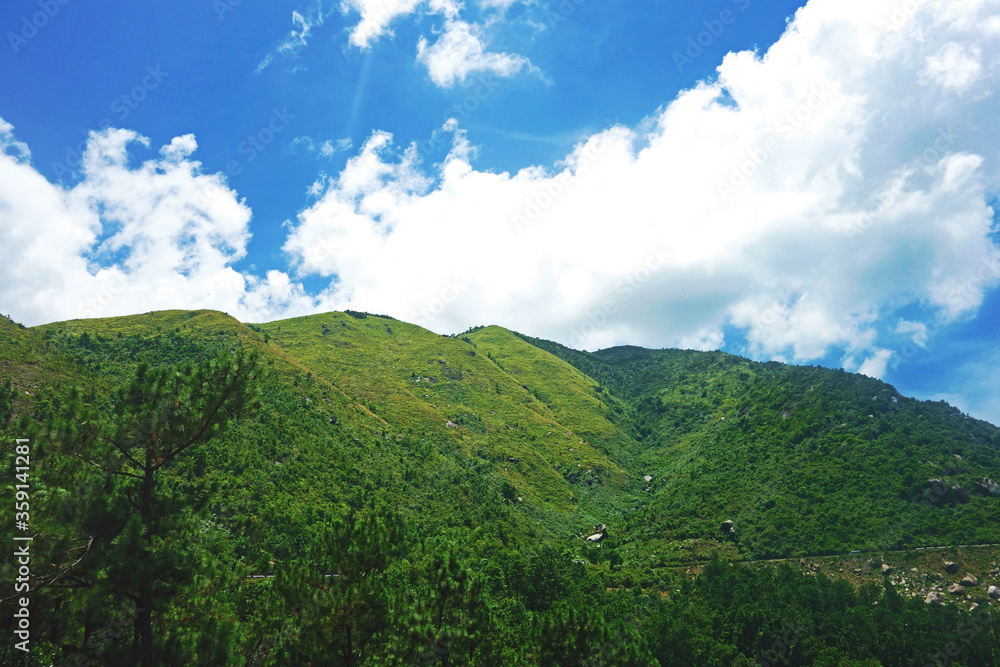 mountain landscape with blue sky and clouds like windows wallpaper mountain landscape with blue sky and clouds like windows wallpaper