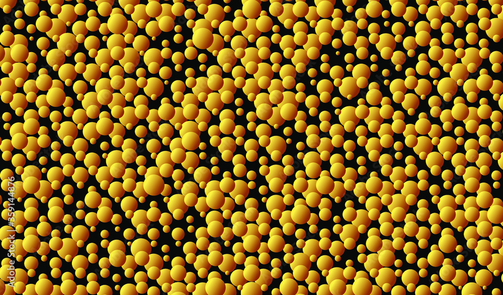 Golden abstract banner. Golden bubbles geometric background. Vector EPS10 Golden abstract banner. Golden bubbles geometric background. Vector EPS10