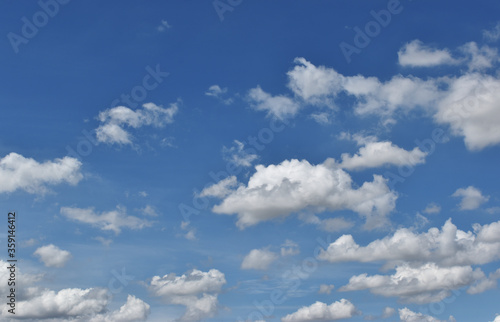 Blue sky background with clouds © nawin