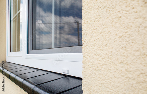 plastic window with mosquito net