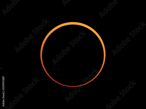 Solar Eclipse - Vector Illustration