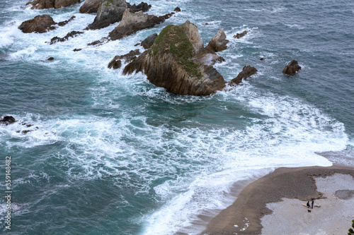 Schilderij op canvas Gueirua beach, Asturias, Spain