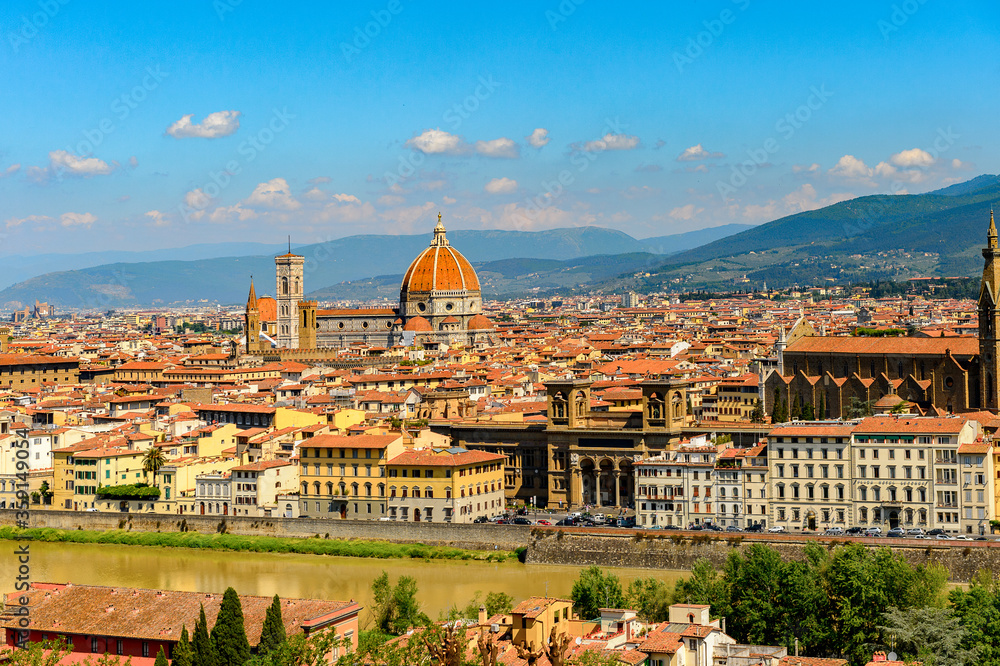 It's Florence, Italy. View from the Piazzetta Michelangelo.