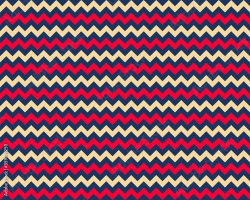 Zigzag pattern seamless. Zig zag background color. Vector abstract design.