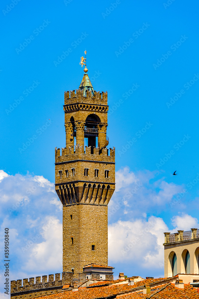 Obraz premium It's Palazzo Vecchio (Old Palace), Historic Centre of Florence, Italy. UNESCO World Heriage.