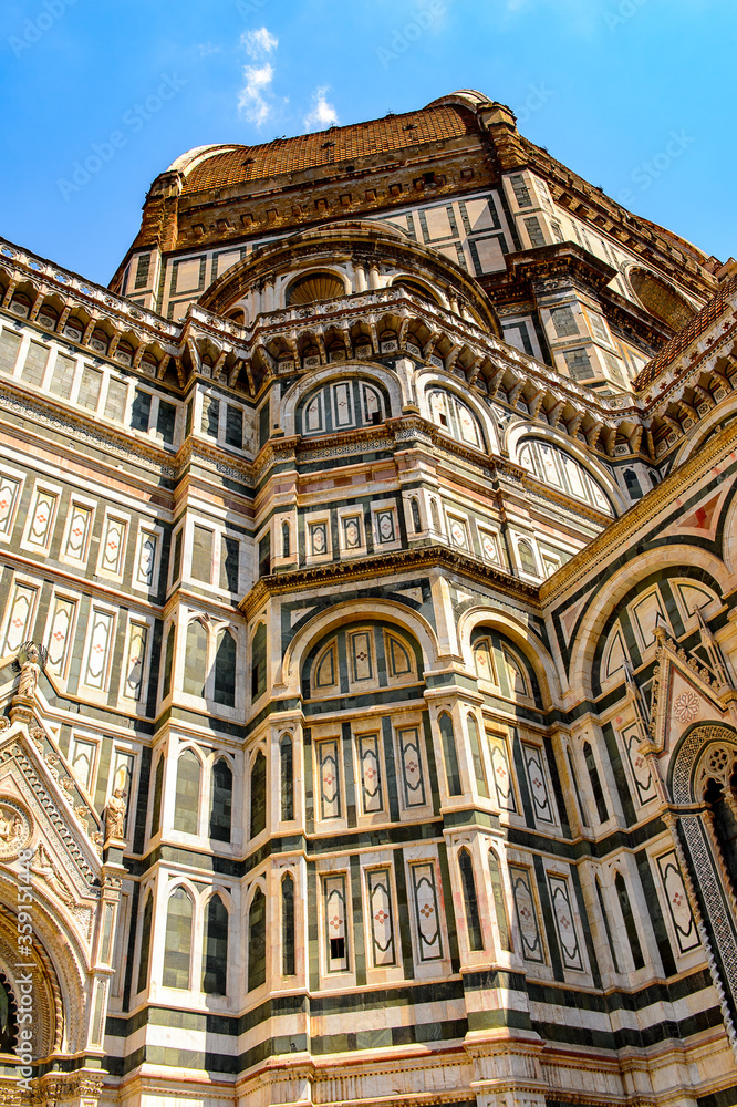 It's Cathedral of Santa Maria del Fiore in Tuscany, Florence, Italy. It's Cathedral of Santa Maria del Fiore in Tuscany, Florence, Italy.