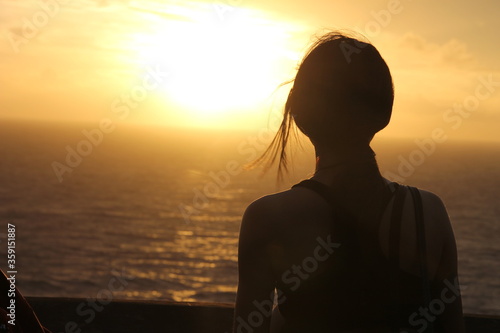 silhouette of a woman