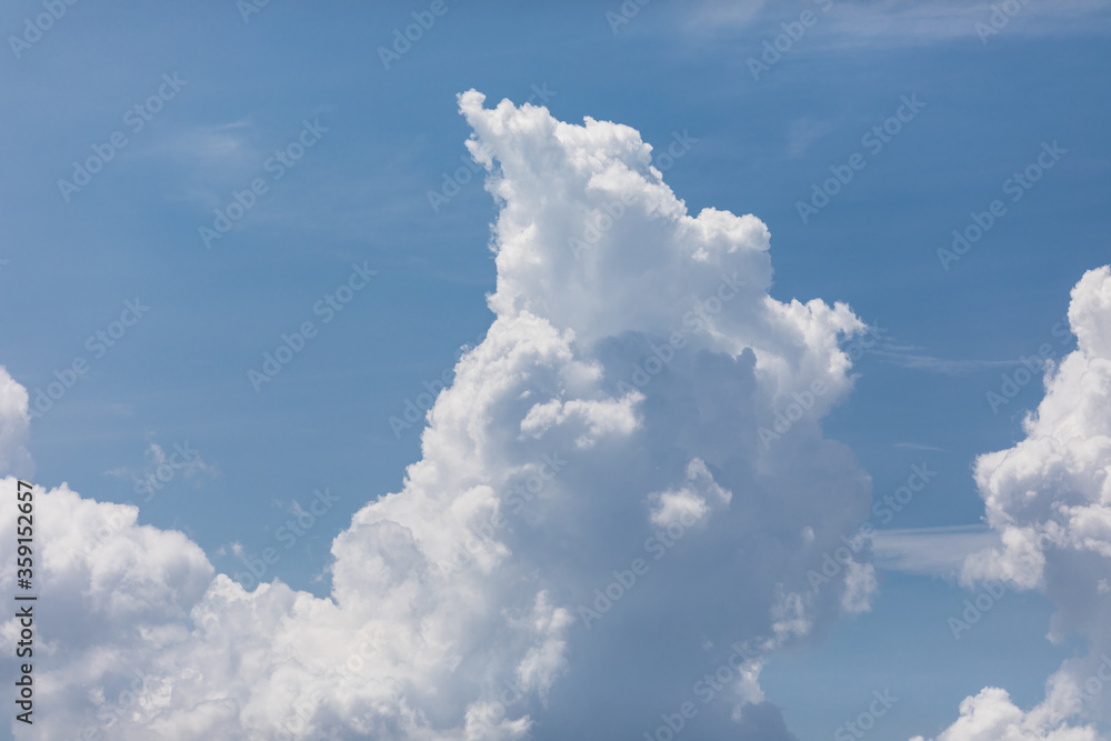 Cloudscape. Blue sky and white cloud. Sunny day. Cumulus cloud. Cloudscape. Blue sky and white cloud. Sunny day. Cumulus cloud.