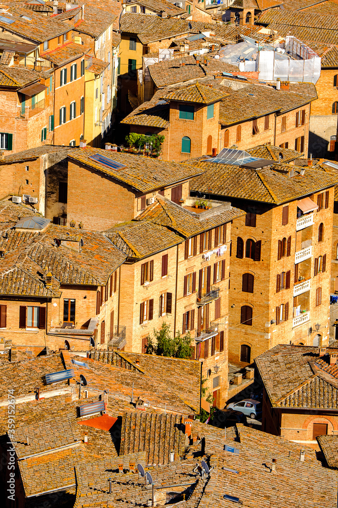 It's Roof tops of the Historic centre of Siena. UNESCO a World Heritage Site