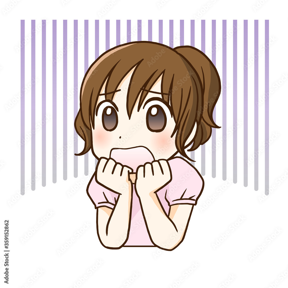 ショックを受ける女の子