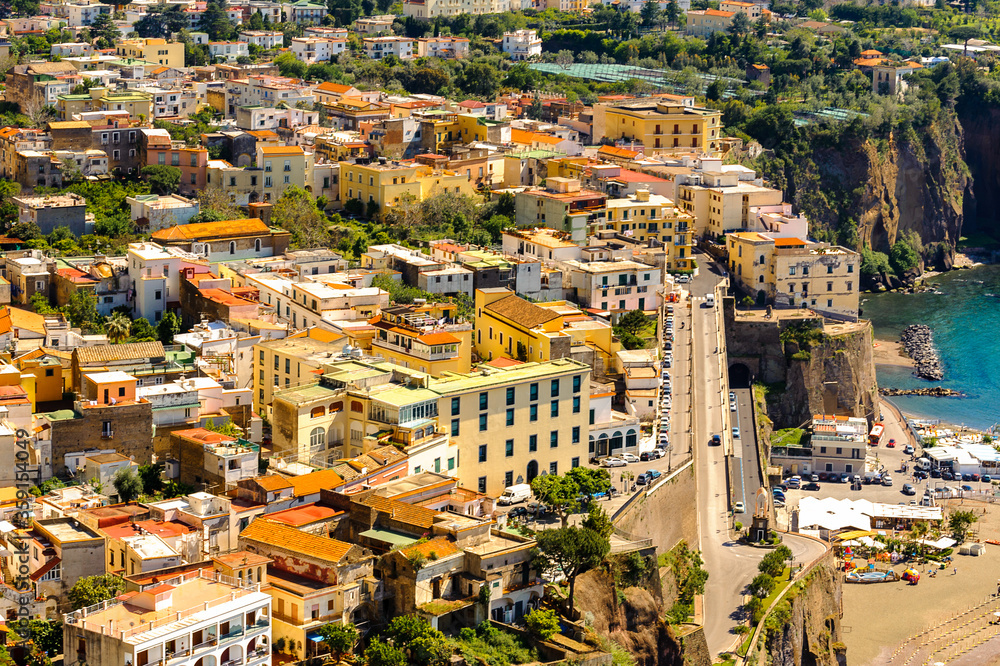 It's Aerial view of Sorrento, Italy