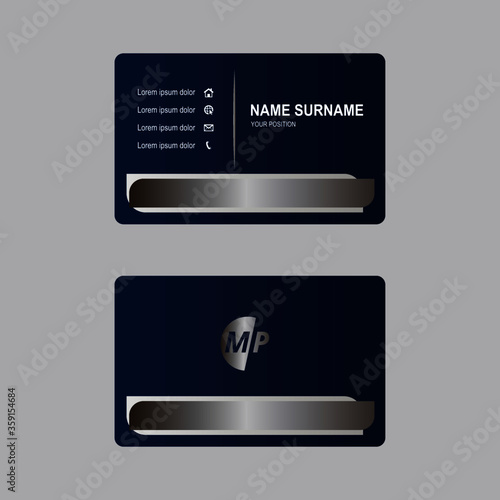 business card template