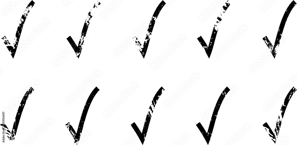 Obraz premium Grunge symbol collection . vector