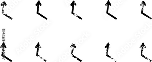 Grunge symbol collection . vector