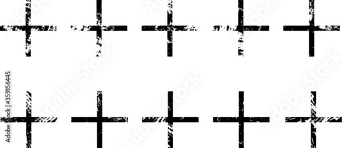 Grunge symbol collection . vector