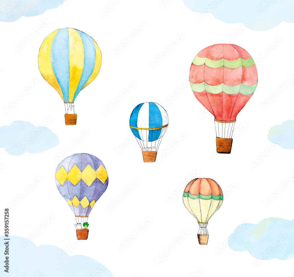 Obraz premium 気球のイラスト詰め合わせ