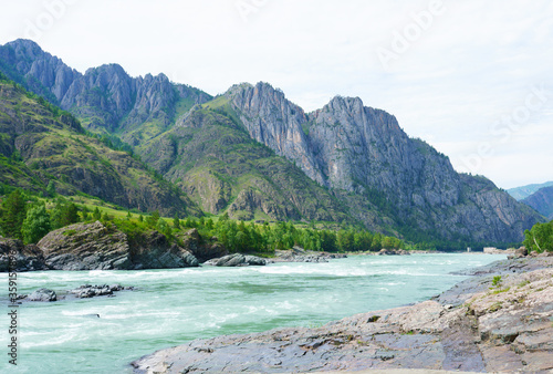 Katun river in the Altai mountains, Russia