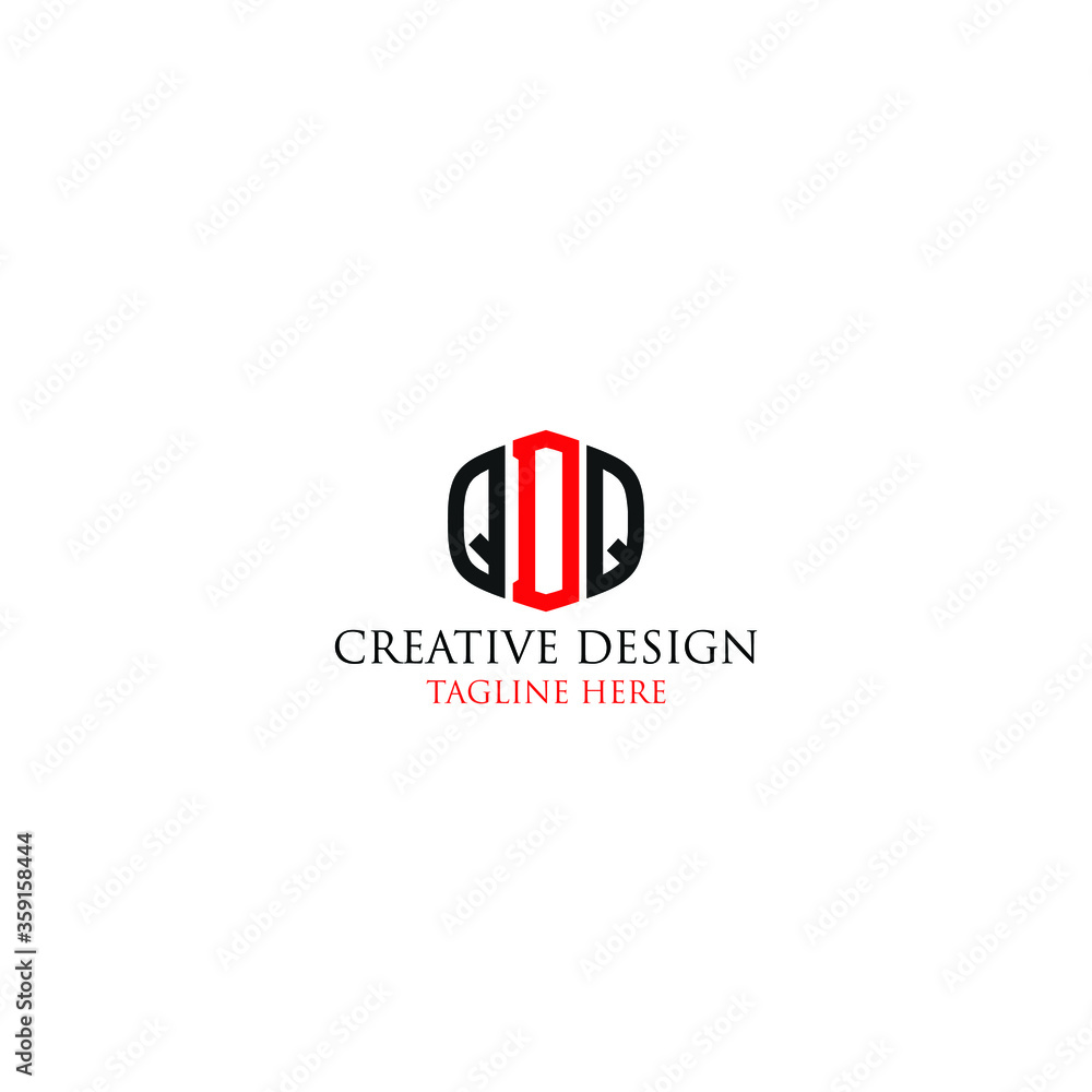 Fototapeta premium qdq business logo design