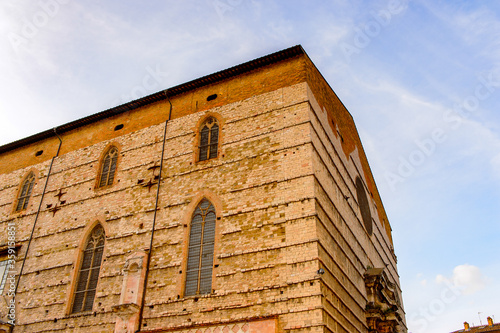 It's Architecture of the Old Town of Perugia, Umbria, Italy photo