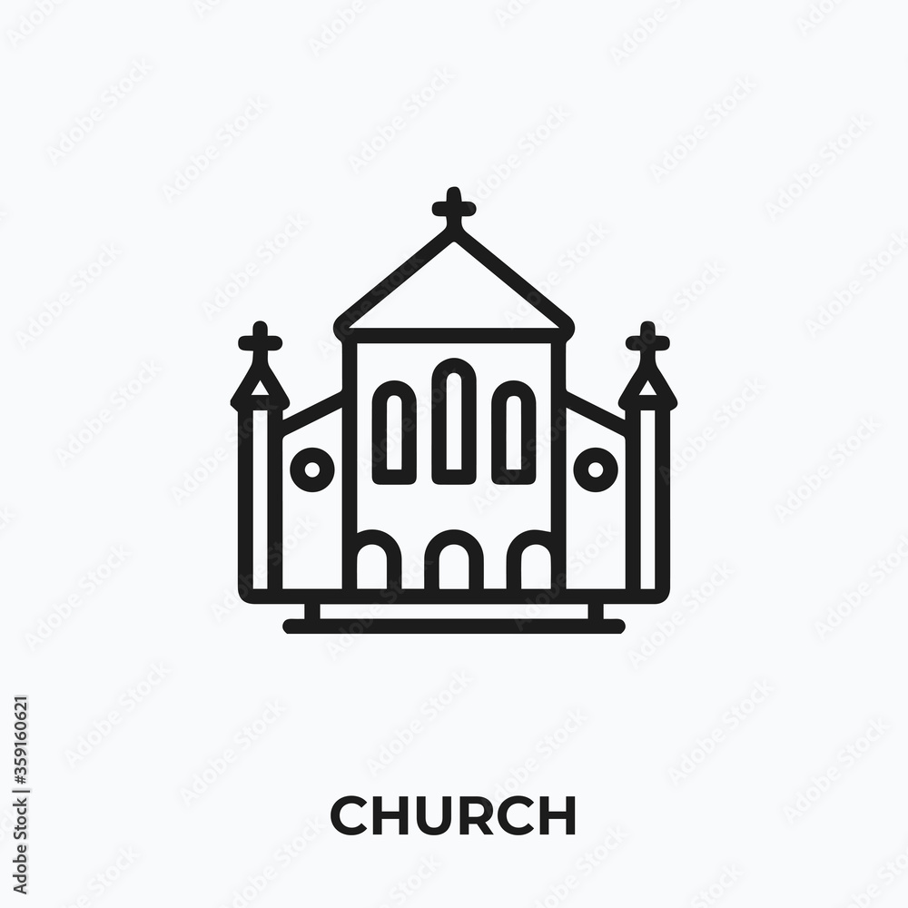 church icon vector. church sign symbol.