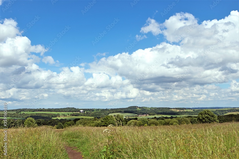 Panoramic view of the Wentworth Woodhouse estate, in Rotherham, South Yorkshire.