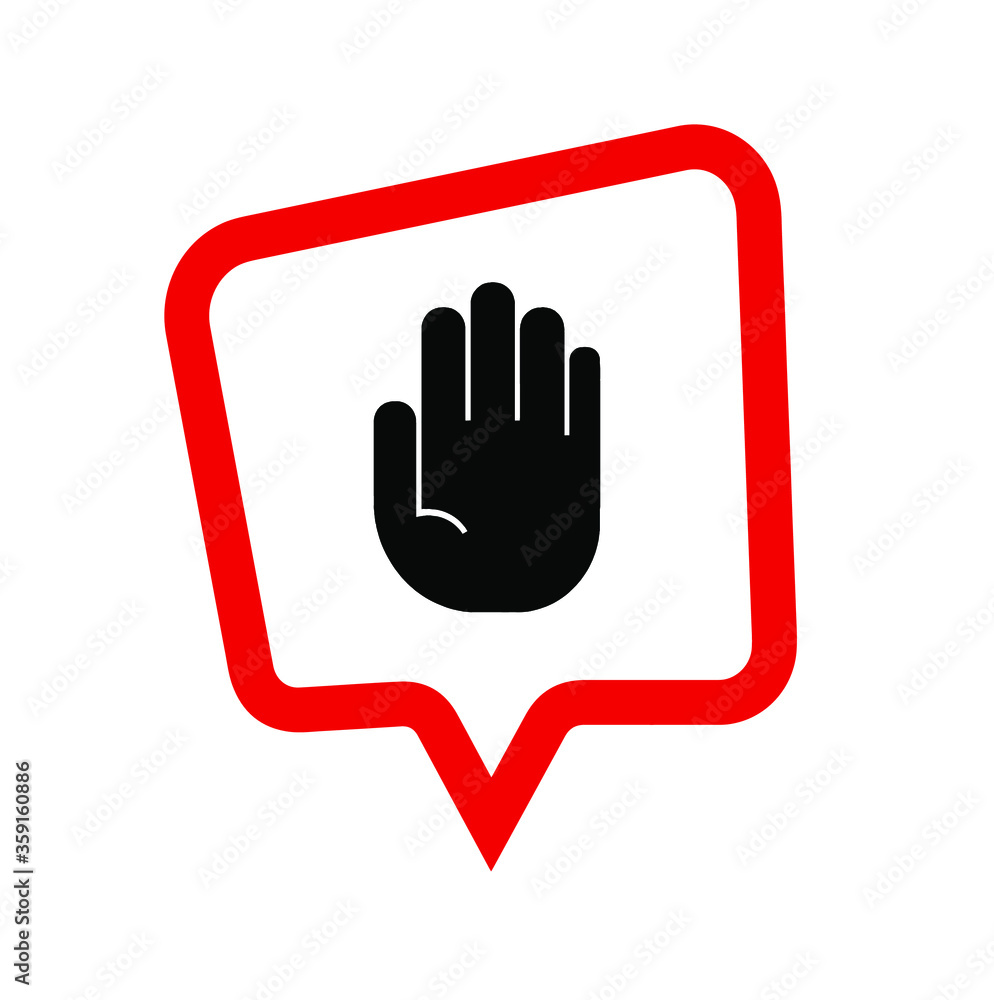 Obraz premium stop hand sign