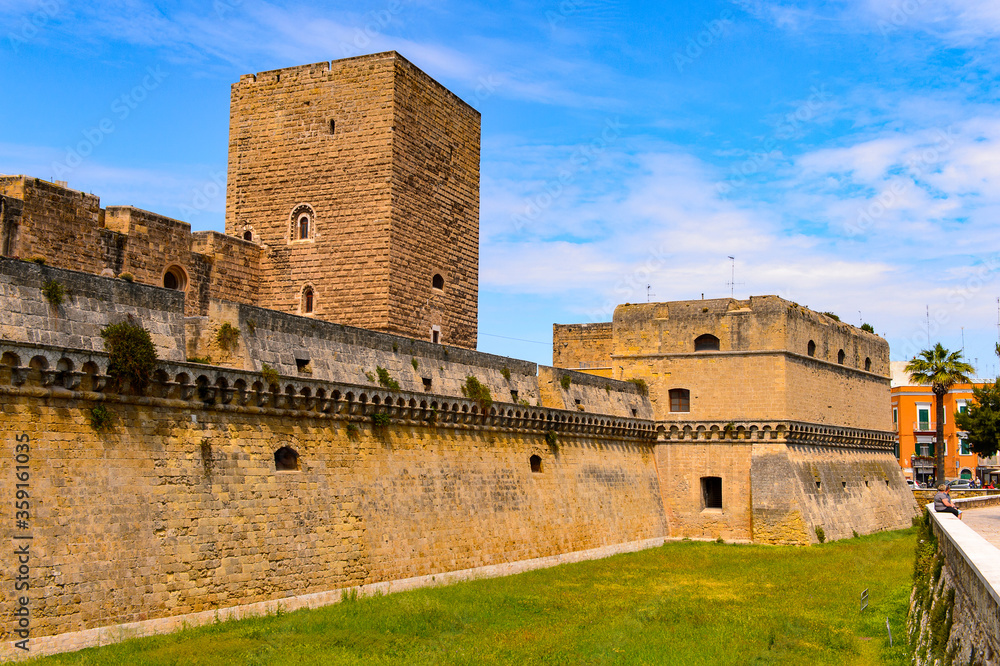 It's Swabian Castle, Old Town of Bari, Italy.