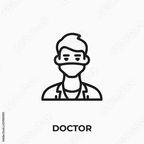 doctor icon vector. doctor sign symbol.