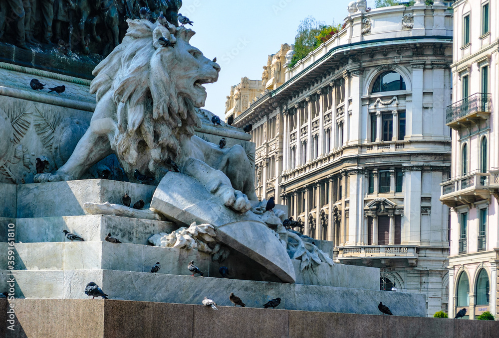 It's Lion of the monument in Milan