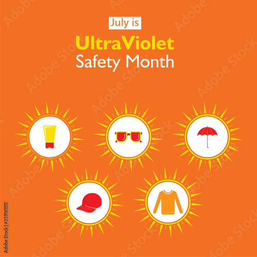 ultraviolet safety month awareness poster