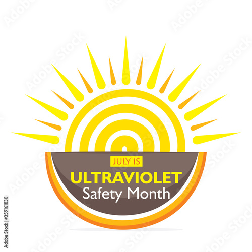 ultraviolet safety month awareness poster