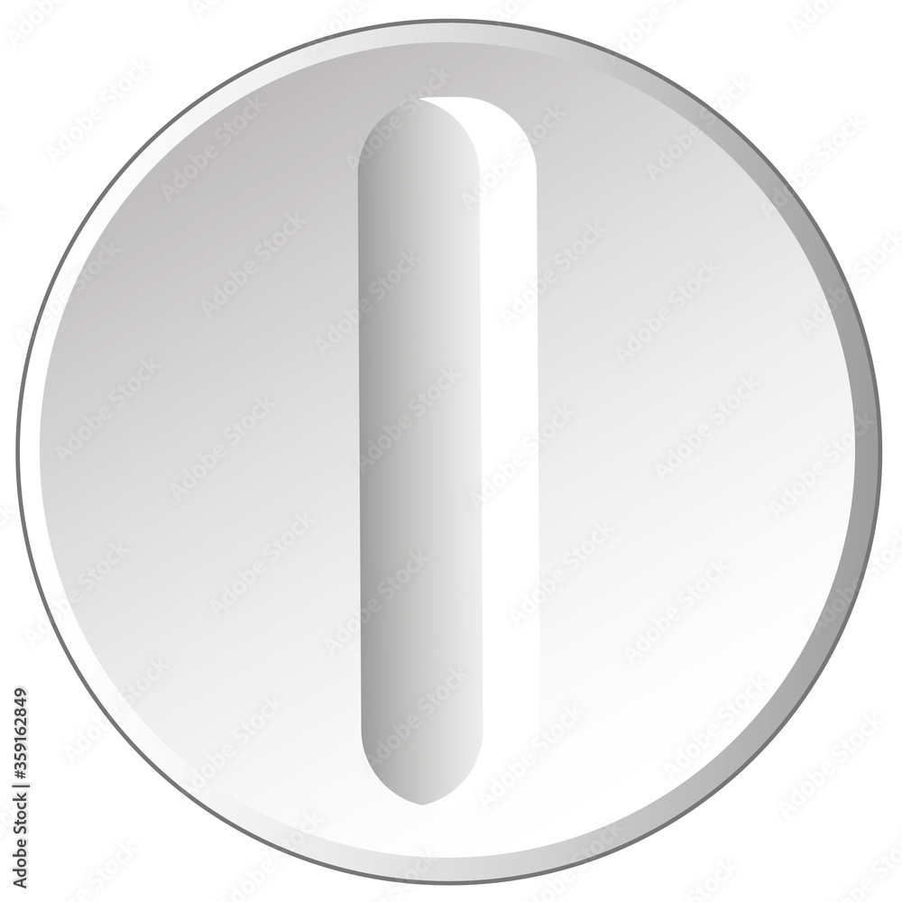 Vector illustration of the medical preparation round blanching tablet Vector illustration of the medical preparation round blanching tablet