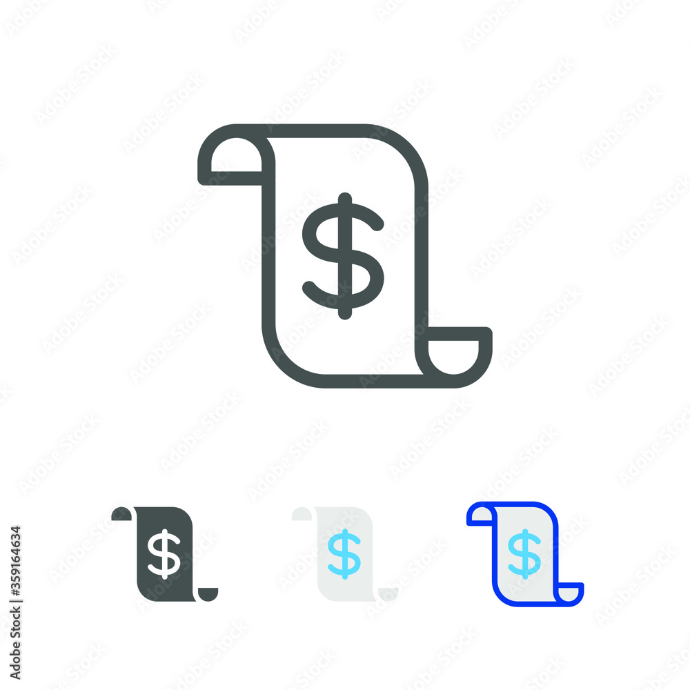 Payment and bill invoice. Order symbol concept. Tax sign design. Paper invoice document with money sign. Mobile Netbank Payment. Invoices icon. Vector illustration. Design on white background. EPS10 Payment and bill invoice. Order symbol concept. Tax sign design. Paper invoice document with money sign. Mobile Netbank Payment. Invoices icon. Vector illustration. Design on white background. EPS10
