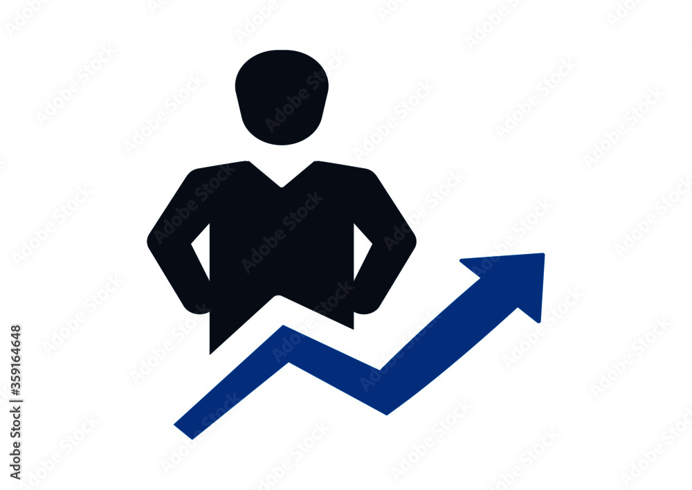 Business Growth Business Success icon For Apps and web Business Growth Business Success icon For Apps and web