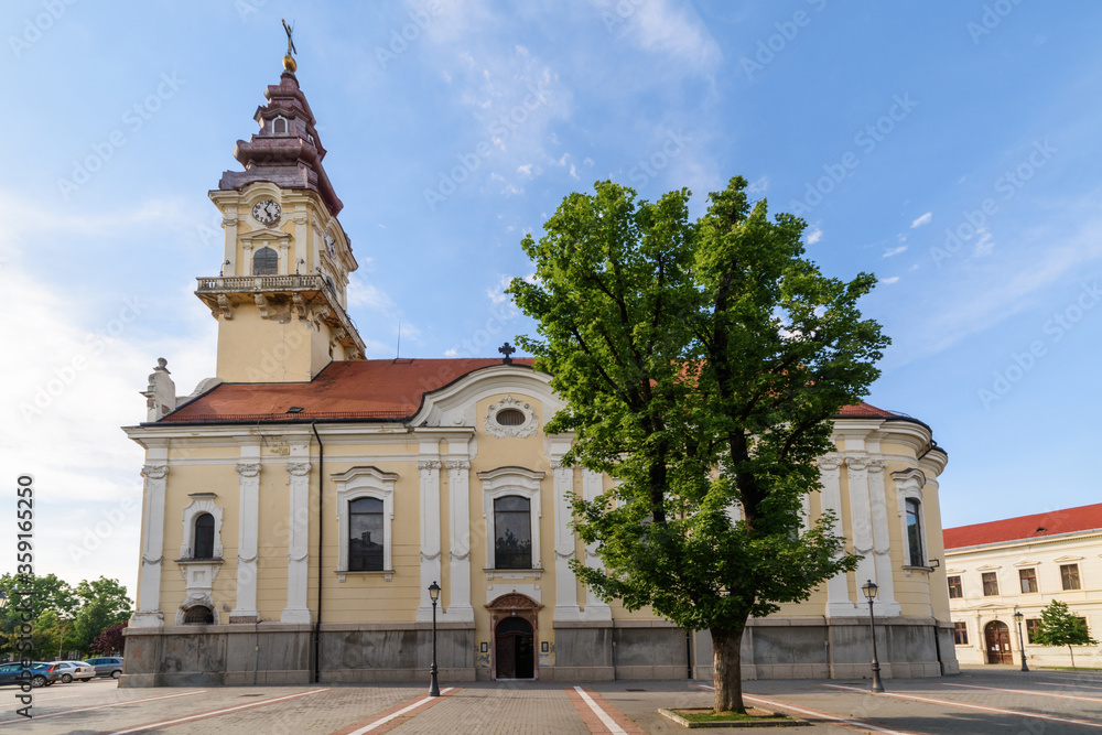 Vrsac, Serbia - June 04, 2020: Cathedral of St. Nicholas(serbian: Saborna crkva Svetog Nikole) in Vrsac. A large Christian Orthodox church in Vršac, Serbia