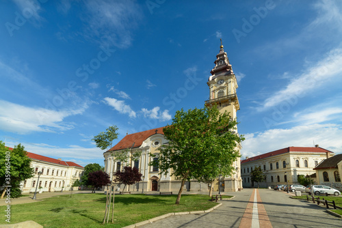 Vrsac, Serbia - June 04, 2020: Cathedral of St. Nicholas(serbian: Saborna crkva Svetog Nikole) in Vrsac. A large Christian Orthodox church in Vršac, Serbia photo