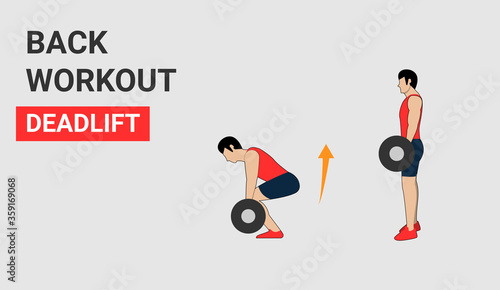 Fitness icon. deadlift