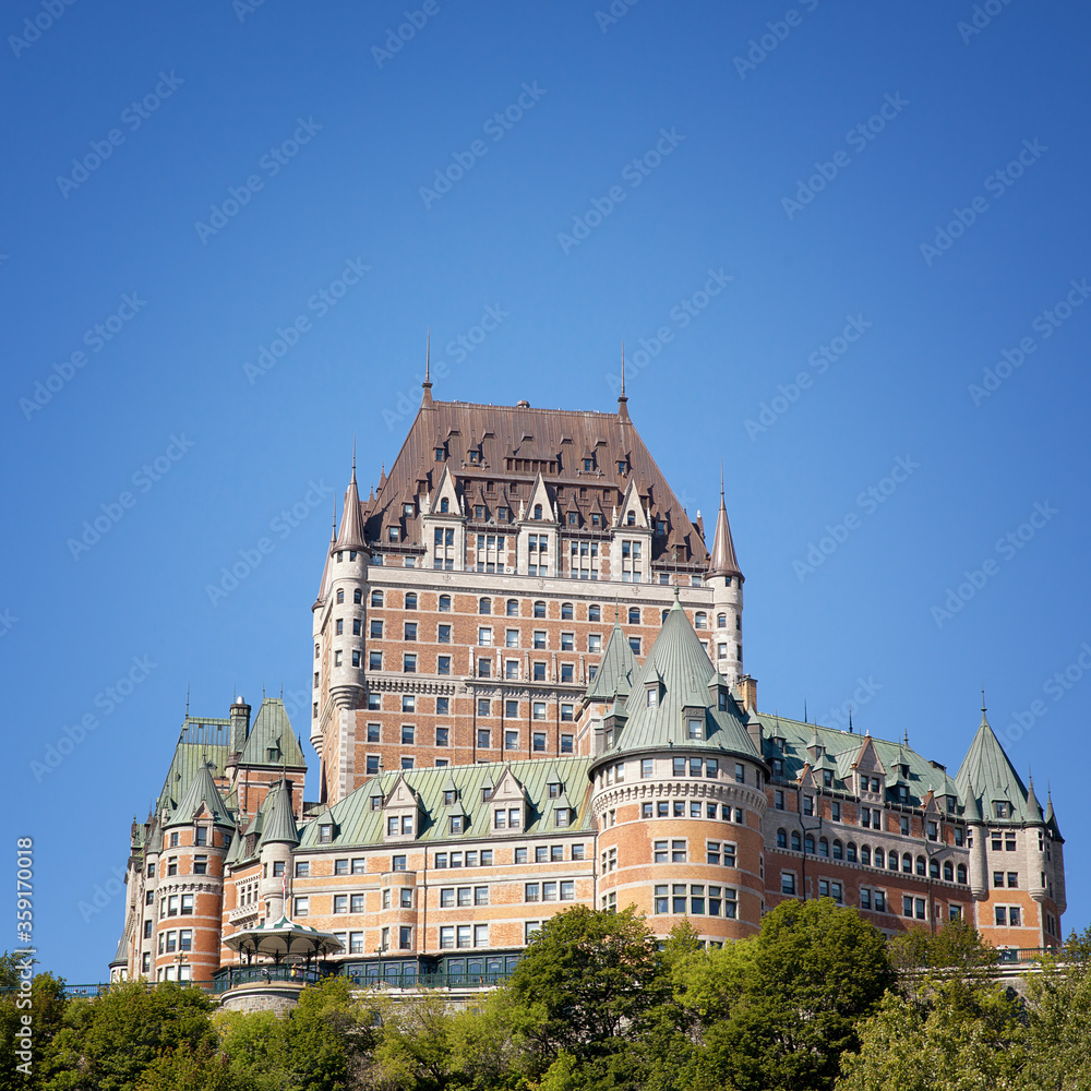 Chateau Frontenac, a National Historic site in Quebec city, Canada. The building dates from 1893. 