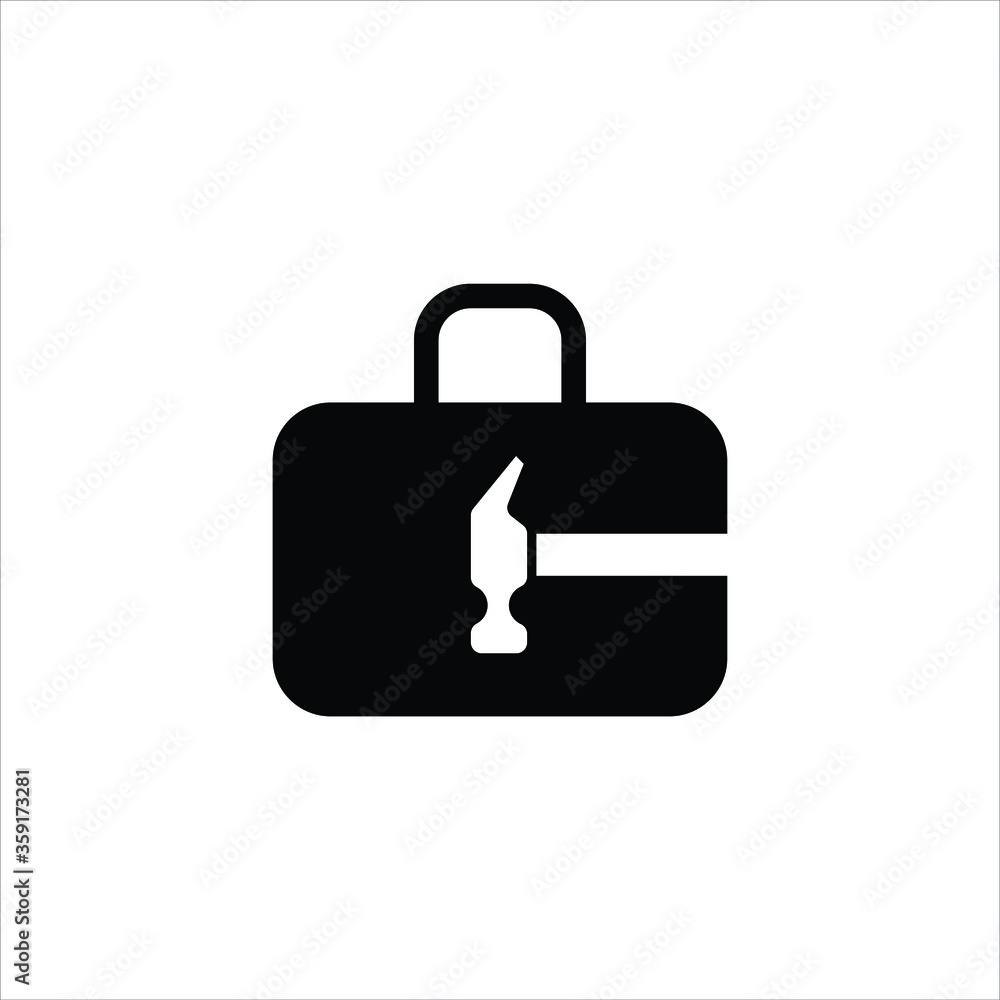 hammer logo and bag shape with abstract models hammer logo and bag shape with abstract models