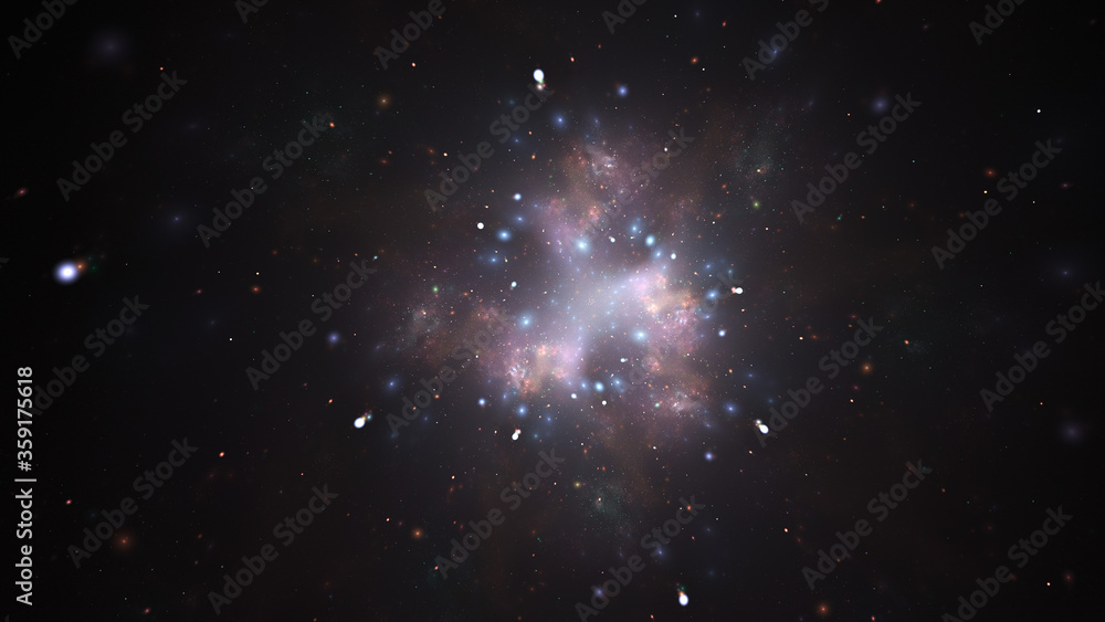 Abstract galaxy. Fantastic space background. Digital fractal art. 3d rendering. Abstract galaxy. Fantastic space background. Digital fractal art. 3d rendering.