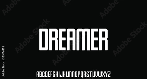Dreamer, urban condensed font display typeface