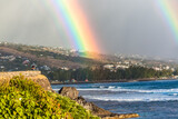 rainbow over the sea, Saint-Leu, Reunion Island 