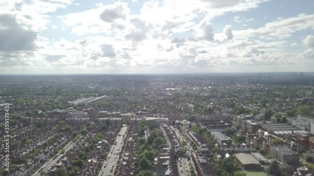 Aerial Shot Streatham Residents Houses London Aerial Shot Streatham Residents Houses London