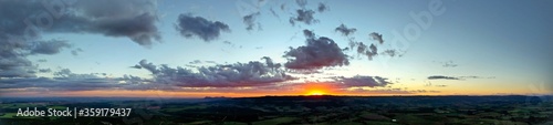 Sunset in the hill. Rural life scene. Field view. Countryside view. Sunset in the hill view. Rural life scene. Field view. Countryside view. Sunset in the hill. Rural life scene. Countryside view. © ByDroneVideos