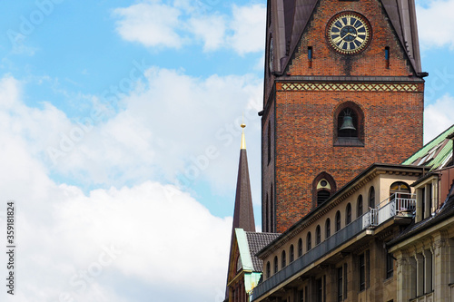 St. Peter's Church, Hamburg, Germany. Hauptkirche Sankt Petri