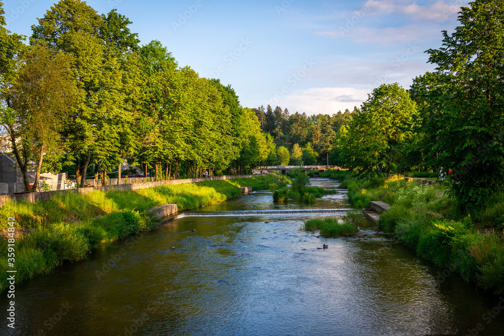 river in the park