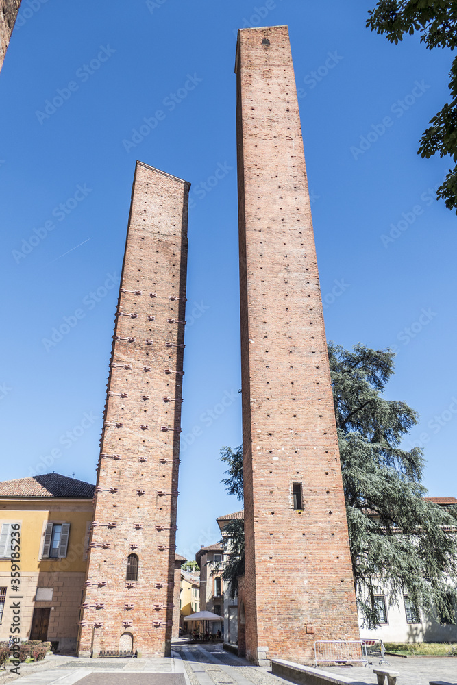 The medieval tower in Pavia
